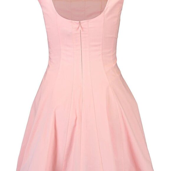 Staud Wells Poplin Minidress in Pearl Pink - Size 8 - Picture 2 of 7